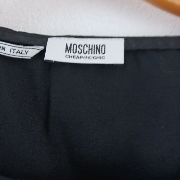Moschino Black Wool Cocktail Dress with Sequin Detail size 4 - Picture 4 of 7